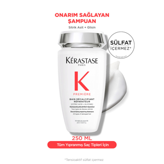 Kerastase Premiere Bain Decalcifiant Reparateur Yıpranmış Saçlar için Onarım Sağlayan Şampuan 250ml