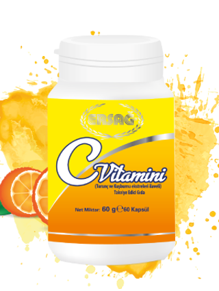 Ersağ C Vitamini Kapsül  (Turunç ve Kuşburnu Ekstreleri İlaveli )