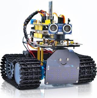 KEYESTUDIO Mini Tank Robot V2 Arduino için Akıllı Araç Kiti