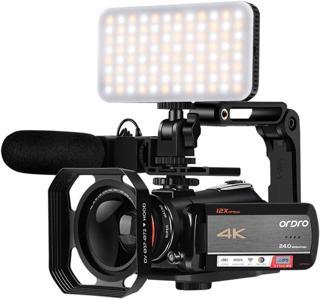 ORDRO AC5 UHD 4K Video Kamera 12x Optik Yakınlaştırma 3.1 Inc IPS