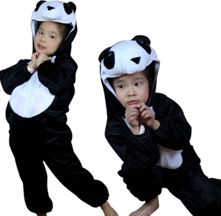 Çocuk Panda Kostümü 6-7 Yaş 120 cm