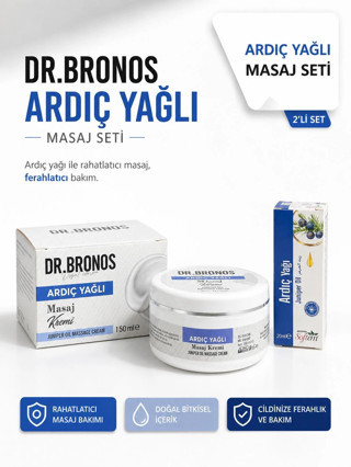 DR.BRONOS Ardıç Yağlı Masaj Kremi 150 ml. | Softem Ardıç Yağı 20 ml.