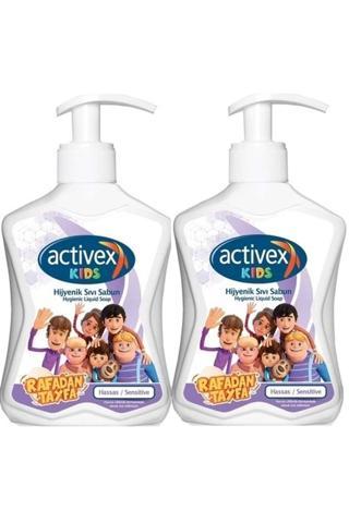 Activex Antibakteriyel Sıvı Sabun Hassas/Sensitive 300 Ml Pompalı (Rafadan Tayfa Serisi) (2 Li Set)