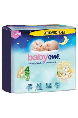 Babyone Yeni Gece Bebek Bezi 4 Beden Maxi Ekonomik Paket 28 Adet