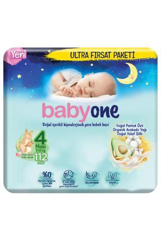 Babyone Yeni Gece Bebek Bezi 4 Beden Maxi Ultra Fırsat Paketi 112 Adet