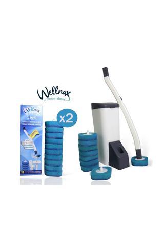Wellnax Breeze Refresh Wellnax Özel Süngerli Tuvalet Temizlik Seti +20 Yedek Başlıklı