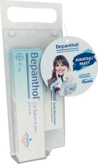 Bepanthol Cilt Bakım Kremi 30g + Dudak Bakım Kremi