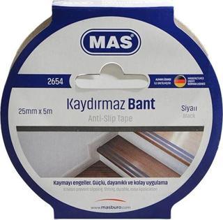 Mas Kaydırmaz Bant 25 mm x 5 m Siyah 2654