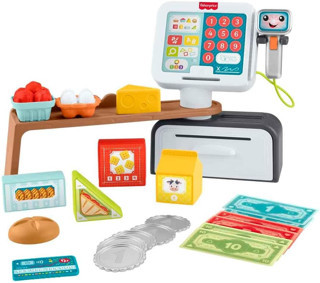 Fisher-Price Eğlen Ve Öğren Market Kasası Oyun Seti, Birden Fazla Dil Desteğiyle Yürüme Çağındaki 2 