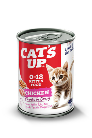 Cats Up Yaş Yavru Kedi Maması Tavuklu 415gr