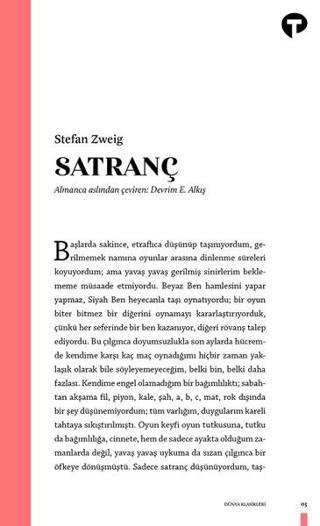 Satranç - Stefan Zweig - Turkuvaz Kitap