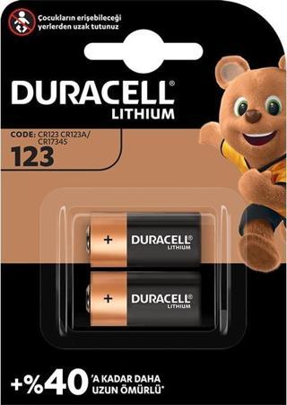 Duracell CR123A 3V LİTYUM PİL 2Lİ PAKET FİYAT