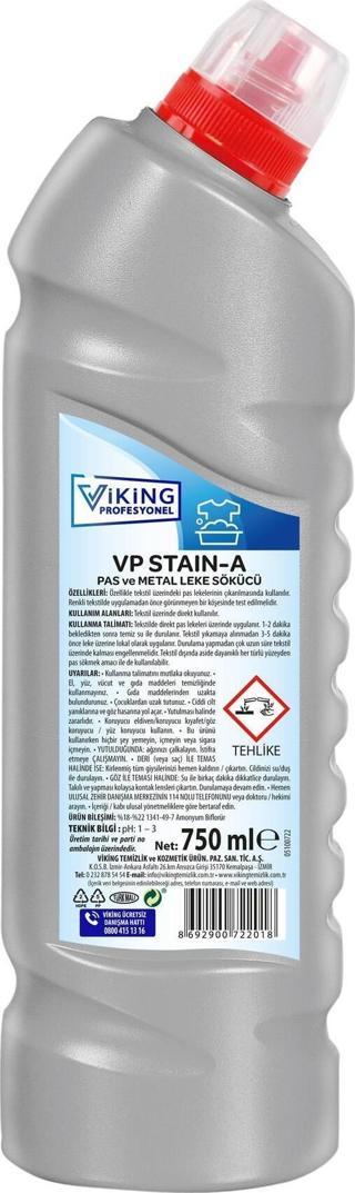 Viking Vp Staın A Pas Ve Metal Leke Sökücü 750 ml 1 Adet