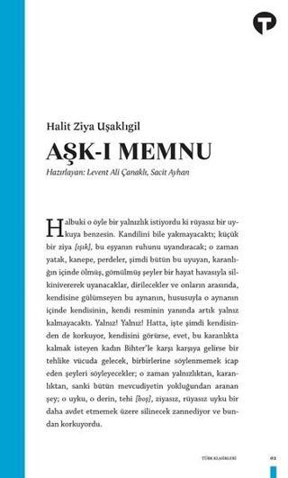 Aşk-ı Memnu - Halid Ziya Uşaklıgil - Turkuvaz Kitap