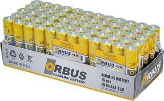 ORBUS AAA ALKALİN İNCE KALEM PİL 60LI PAKET ORB-LR03 