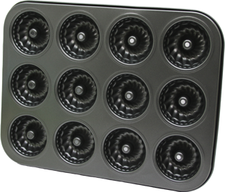 RÜZGAR GÜLÜ ŞEKİL 12 GÖZLÜ METAL MUFFIN KALIP 