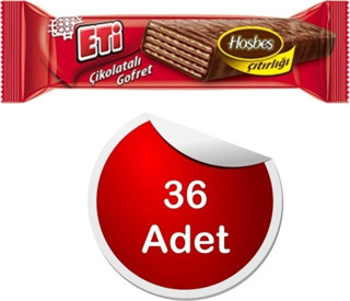 Eti Çikolatalı Gofret 36 Adet X 34gr.