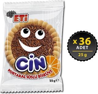 Eti Cin Portakallı 25 g x 36 Adet