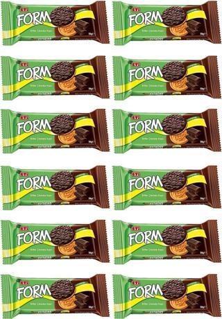 Eti Form Bitter Çikolata Kaplı Lifli Bisküvi 50 G X 12 Adet