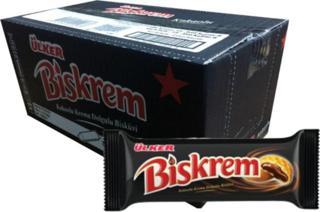 Ülker Biskrem Kakao Krema Dolgulu Bisküvi / 18 Adet / 100 Gr