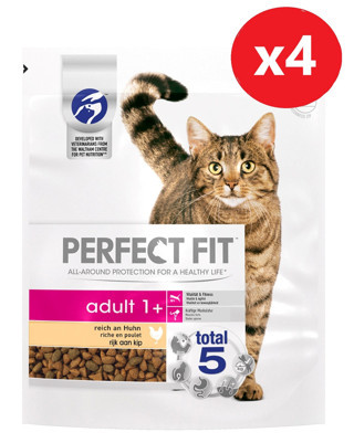 Perfect Fıt Yetişkin Hindili Kuru Kedi Maması 750Gr*4 Adet