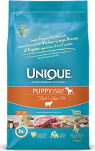 Unique Orta Ve Iri Irk Yavru Köpek Maması Kuzu Etli 3 Kg
