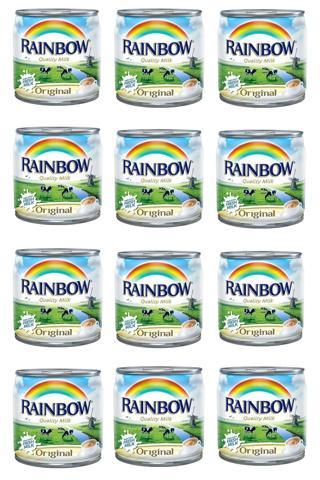Rainbow Evaporated Milk Quality Milk 170 Gr X12 Adet