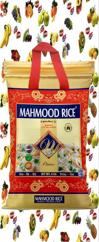 Mahmood Rıce 1121 Basmati Pirinç 4 Kg & Ays Sofra Bezi