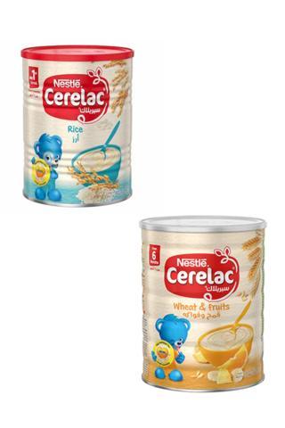 Nestle Cerelac Wheat And Fruits (Buğday Ve Meyve) 400 Gr + Cerelac Rice 400 Gr (Orjinal)