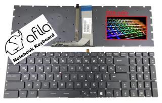 MSI GS60, GE72, GL72, GL65, GL75 Notebook Klavye (Siyah Işıklı TR) - RGB / KL0831RGB