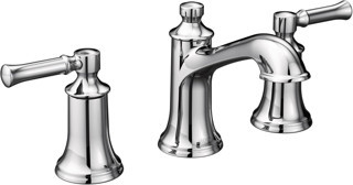 Moen T6805 Dartmoor Two-Handle Low Arc Bathroom Faucet Without Valve, Chrome