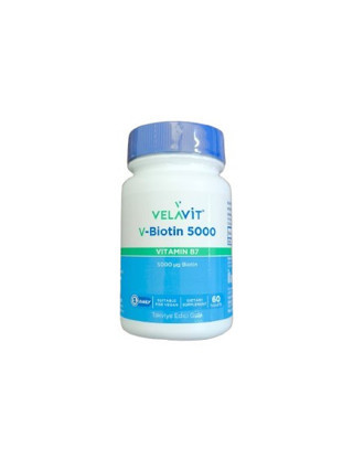 Velavit V- Biotin 5000 Mg 60 Tablet