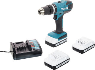 Makita Hp457Dwe3 Makita Akülü Darbeli Matkap Li-Ion 18 V + 3 Piller 1,1 Ah