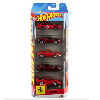 Hot Wheels 5 li Ferrari Araba Seti JLN12