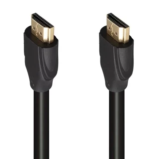 Fully G-507K Plastik Düz Siyah 25 Metre Gold Poşetli Hdmi Kablo