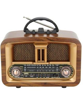 Rt-876 Bluetooth Fm-Usb-Tf-Aux Şarjlı Nostaljik Radyo
