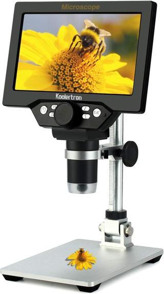 Koolertron 12MP 1-1200X Büyütme 1080P 7 Inc LCD Dijital Mikroskop,