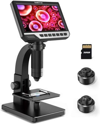 Koolertron 7 Inc LCD Dijital Mikroskop - Çift Lens 2000X