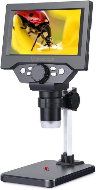 Koolertron 8MP 1-1000X Büyütme 5.5 Inc LCD Dijital USB Mikroskop