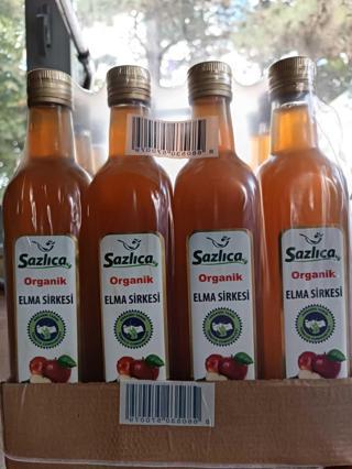Sazlıca Organik Elma Sirkesi (500 ML)