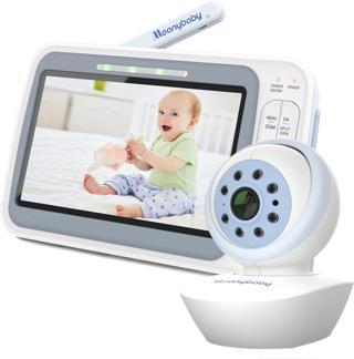 Moonybaby 5" 720p HD Bebek Monitörü, Uzaktan Eğim Kameralı