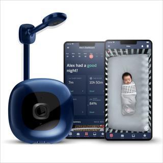 Nanit Pro Akıllı Bebek Monitörü ve Duvar Montajı - 1080p - Mavi