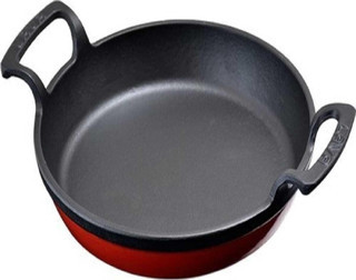 Lava Demir Döküm Yuvarlak 20 Cm Kulplu Tava Kırmızı Fma08522