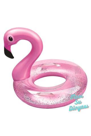 Mavisudünyası Flamingo Simit Simli 65 Cm Yandan Tutmalı - Mavi Su Dünyası