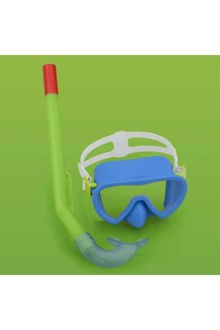 Bestway Y Çocuk Şnorkel Set Crusader Essential Mavi-Yeşil Renk 3 İle 7 Yaş Arası 