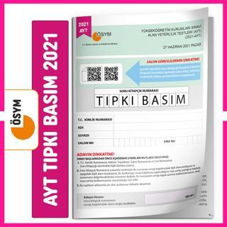 YKS-AYT 2021 ÖSYM Tıpkı Basım Türkiye Geneli Dijital Çözümlü Çıkmış Soru Kitapçığı - İnformal Yayınları