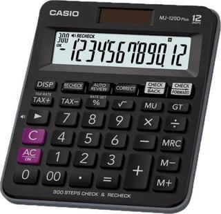 Casio MJ-120D Plus Hesap Makinesi 12 Hane İşlem Kontrollü