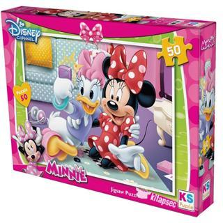 KS Games Puzzle 50 Parça Minnie Mouse Puzzle Lisanslı Ürün
