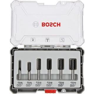 Bosch Karışık Freze Ucu Seti Şaftlı Profesyonel 6'lı 8 mm
