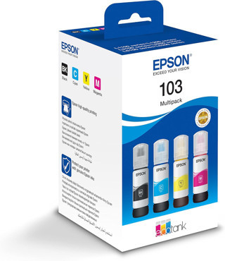 Epson 103 Ecotank 4 Renkli Çoklu Paket C13T00S64A